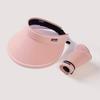 Chapéu de Sol Aberto no Topo Meetsunny para Mulheres, Chapéu de Sol com Proteção UV, Chapéu Respirável de Aba Larga, Proteção Solar Respirável