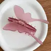 Nuevo Clip de Mariposa de Acetato de Estilo Francés, Suave y de Alto Temperamento, Pinza de Tiburón Dulce y Colorida para la Parte Posterior de la Cabeza