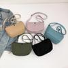 Bolsa de ombro de pano simples europeia e americana, bolsa feminina 2024, nova mochila pequena para casal, masculina e feminina, bolsa casual de lona crossbody
