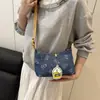 Bolso Casual y Versátil de un Solo Hombro para Axila para Mujer Tendencia Primavera 2025 Ropa de Trabajo Moda Bolso de Denim tipo Dumpling
