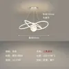 Lustre de quarto, luz geométrica simples circular em forma de lua para quarto de criança, estilo nórdico, iluminação moderna e inteligente para balcão de bar de sala de jantar, disponível para atacado