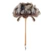 Plumero de plumas de avestruz antiestático para sofá, estantería, coche, artefacto para limpieza de polvo, plumero retráctil para el hogar