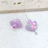 Cuentas de Hongo de Acrílico Estéreo de Doble Cara con Goteo de Aceite para Accesorios de Cabello DIY Cadena para Teléfono Celular Bolso Llavero Colgante Material de Cuentas Sueltas