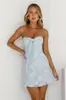 Comercio Exterior Transfronterizo de Amazon Ropa para Mujer, Vestido Corto Sexy Ajustado, Vestido de Escote Bajo Estilo Nicho