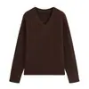 Atacado Fábrica de Roupas Femininas Transfronteiriça 2026 AliExpress Venda Quente Moda High-End Estilo para o Trabalho Nicho Malha com Decote V