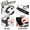 Bolsa de Armazenamento para Carro Panda Fofo Couro Multifuncional Grande Capacidade Lixeira Suspensa para Carro Balde de Armazenamento para Guarda-chuva