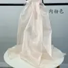 Preço por metro pérola piscante luz brilhante organza de cristal tecido de malha rígida para modelagem tecido para roupas de casamento
