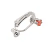 Clip para oreja en forma de U de acero inoxidable set de pendientes sin perforación pendientes de circonita Súper Brillantes accesorios para joyería DIY convertidor de clip para oreja