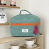 Bolsa de Cosméticos Cuadros Clásicos Transfronteriza Simple Nicho Versátil Corazón de Niña Bolso de Mano Saliente Portátil Bolsa de Lavado y Almacenamiento