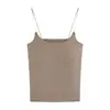 Un Hermoso Camisón sin Espalda con Almohadillas Integradas para Primavera y Verano, Adecuado para que las Mujeres lo Usen como Capa Base o con una Camiseta sin Mangas, con un Atractivo Diseño de Espalda Descubierta