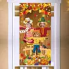 Banderín de madera transfronterizo para fotos de Acción de Gracias, colgante de puerta para fiesta navideña, decoración de ambiente, cortina decorativa de puerta para sesiones de fotos
