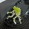 Acessórios de Flor de Sapato de Cristal Resistentes Estilo Coreano com Lantejoulas Bordadas, Franjas de Cristal Exquisite de Estilo Leve de Luxo