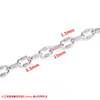 Nueva cadena espiral ovalada de acero inoxidable joyería cadena diy no se decolora collar pulsera moda cadena clavícula industria pesada