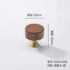 Tirador de Cajón de Hongo de Madera Log Japonés Redondo Madera Agujero Único Gabinete Puerta de Armario de Madera Habitación Infantil Tirador de Madera Maciza