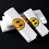 Sacolas plásticas com rosto sorridente embalagens transparentes para delivery de alimentos sacolas de compras tipo sacola sacolas de conveniência sacolas colete atacado