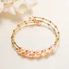 Venta al por mayor de joyería Pulseras de estilo étnico Joyería barroca Suministro de puesto de productos pequeños de Yiwu Pulseras de perlas de agua dulce para mujer