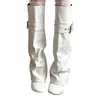2026 Nuevo Modelo Eje Desmontable Doble Uso Botas Largas Vintage para Mujer por Encima de la Rodilla Pierna Ancha Pierna Gruesa