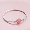 Pulseira Cristal Morango Rede Vermelha Feminina Tremolo Presente de Formatura Amigas Personalidade Coreana Simples Moda Pulseira Atacado Pulseira