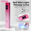Lámpara de Manicura Mini Portátil Personalizada de Fábrica Lámpara de Manicura Portátil Almacenamiento de Energía Lámpara de Fototerapia Lámpara de Secado de Pegamento para Esmalte de Uñas