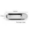 Estante de acero inoxidable extra grueso Bandeja rectangular con ventilador Estante con clip para alimentos Bandeja con clip para buffet Bandeja para alimentos