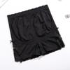 Shorts de Segurança com Laço de Renda Anti-Exposição Boxer de Segurança Roupa Íntima Camada de Base Usável de Três Pontos 925