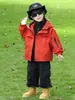 Conjunto de Cortavientos de Dos Piezas para Niños para Primavera y Otoño, Estilo Coreano, Chaqueta Deportiva Elegante y Genial para Niños, Comercio Exterior Transfronterizo