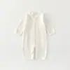 Macacão de Algodão Puro para Bebê Primavera e Outono 3-12 Meses Macacão de Bebê Roupa para Engatinhar Roupa para Bebê Classe A Sem Costura
