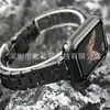 Adequado para Apple S11 Smart Watch Nova Pulseira em Forma de H Fina Sólida Fivela Borboleta Pulseira de Aço Inoxidável 14mm