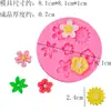Molde de Silicona Flores Pequeñas Insectos Mariposas Fondant Chocolate Decoración de Pasteles Grado Alimenticio Resistente a Altas Temperaturas Molde para Hornear