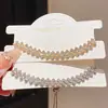 Pulsera Deslizante Geométrica con Incrustaciones de Diamantes Estilo Lujo Ligero, Exquisita Joyería de Gama Alta de Nicho Estilo Palacio Retro