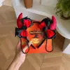 Faixa de cabelo de Halloween abóbora fantasma borboleta laço adorno de cabeça de pelúcia faixa de cabeça de festa festiva acessório de cabelo