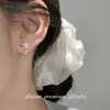 Pendientes de Plata de Ley S925 Nalan Pendientes de Llave Pequeña Galaxia Estilo Coreano Creativo Cuentas de Concha de Estrella Perlas Sintéticas G6408