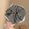 Novo modelo 2026 scrunchie de cetim preto para mulheres, elástico de cabelo de alta qualidade, elástico elegante para rabo de cavalo baixo, acessório de cabelo estilo casual