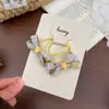 Novo Presilha de Cabelo Xadrez com Laço para Pônei da Primavera, Acessório de Cabelo Doce e Versátil para Crianças, Grampo Lateral que Não Danifica o Cabelo, Elástico de Cabelo