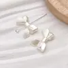 Perla de Imitación ABS Blanco Crudo Lazo Cruzado Estrella de Cinco Puntas Pulsera Hecha a Mano DIY Pendientes Accesorios de Joyería con Cuentas
