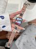 Correa de Cuero Estampada Tejida con Temática de Gatos Adecuada para Apple Watch iWatch 12ª Generación 11/10