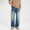 Ropa para Hombre Maple House / Nueva Colección Primavera/Otoño 2026: Clásico Americano, Versátil, Jeans Rectos de Caída Suelta, Pantalones Largos de Pierna Ancha para Hombre