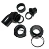 Codo de Entrada de Agua para Acuario Salida Lateral de Tubo de Ducha de Lluvia Accesorios de Filtro Conector de Entrada/Salida de Agua para Hombro de Acuario