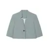 Atacado Transfronteiriço Estilo Europeu Moda 2026 Blazer de Linho de Botão Único + Conjunto de Calças Feminino F321313