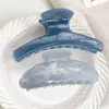 Presilha de Garra Azul Nevoeiro com Pontos de Vidro PC Estilo Coreano para Mulheres Clássica Geométrico Elegante Presilha Tubarão Super Bom Acessórios de Cabelo