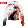 Sudadera con capucha de cintura alta con diseño de ombligo de roble de Chen Zelang Hui