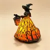 Lâmpada de Mesa Luminosa de Fantasma, Morcego e Abóbora de Halloween Transfronteiriça, Artesanato em Resina, Ornamento Criativo para Decoração de Casa