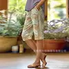 Pantalones Casuales de Calle de Moda Callejera para Mujer de Longitud Media, Estilo Nuevo Europeo y Americano Transfronterizo, Impresión Digital 3D, Personalizados, para Viajes de Negocios, Verano