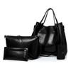 Bolso de Mujer Nuevo Bolso Retro de Mujer Set de Cuatro Piezas Bolso para Suegra Gran Capacidad Hombro Portátil Cruzado Bolso Cubo Fabricante Venta al por Mayor