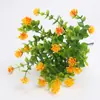 Vasos Mini para Plantas Verdes, Cercas Divisórias, Decorações de Paisagismo, Flores Artificiais, Arranjos de Flores, Samambaias, Folhas de Eucalipto, Grama Plástica