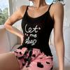 Pijama Ropa para el Hogar Conjunto de Dos Piezas 2025 Nuevo Estilo Pijama de Verano para Mujer Delgado Dulce Lindo Dibujo Animado para Usar Afuera para Colgar