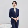Uniforme de trabajo de recepcionista cajero de restaurante de hotel de alta gama, nuevo conjunto de chaleco de traje profesional estilo chino de otoño para mujer