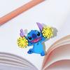 Broche de Acrílico de Stitch Insignia de Estudiante Parche de Dibujos Animados DIY Accesorio de Bolso con Corazón Girly Estilo Girly