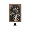 Pintura colgante de pasillo de entrada de estilo antiguo medio para sala de estar, sofá, fondo de pared, pintura decorativa de sentido avanzado, mural de arte retro francés