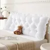 Cojín de cabecera estilo Ins, respaldo grande para cama, soporte lumbar para cama, sofá, respaldo estilo princesa, dormitorio, habitación de estudiante, cojín de respaldo para tatami